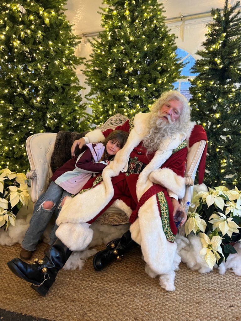 Santa and Girl